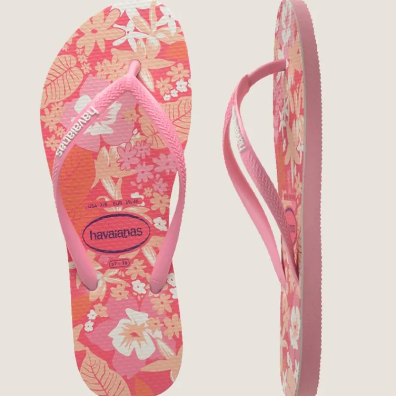 Kids Slim Ditsy Bloom Thong | Havaianas Fashion